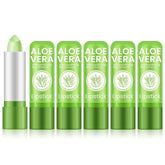 Ownest baume lèvres Aloe Vera vert – couleur qui évolue et hydratation durable.