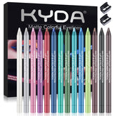 Ownest crayon contour des yeux 14 couleurs perle metallique pour un regard éclatant et longue tenue.
