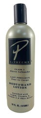 Lotion P. Latouche sur peau douce après application.