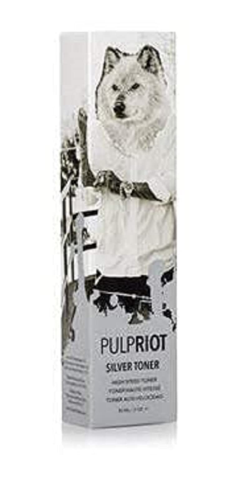 Pulp Riot High Speed Toner Silver dans sa bouteille, reflets argentés prometteurs.