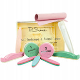 Kit P.Shine Manucure Japonais – pâte verte en action, soin nourrissant l'ongle.