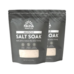 Pacha Soap Co. sel de bain muscle-relief arnica: apaisement après l'effort.