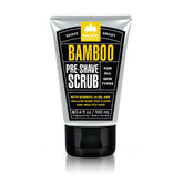 Marque Pacific Shaving Company – bouteille sur lavabo, exfolie en douceur et prépare la peau.
