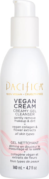 Pacifica bouteille crème-gel-collagene-vegane : contenant pratique pour hydratation quotidienne.