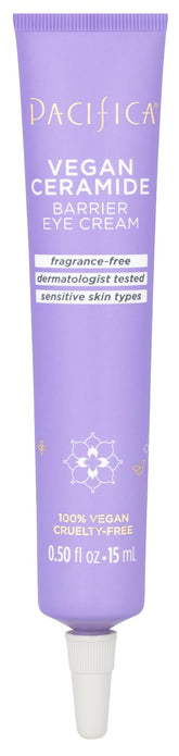 Pacifica Ceramide Barrière Yeux pot – hydratation durable pour contour sensible.