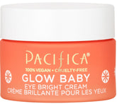 Pacifica Glow Baby crème yeux dans un flacon, prêt pour l'usage quotidien.