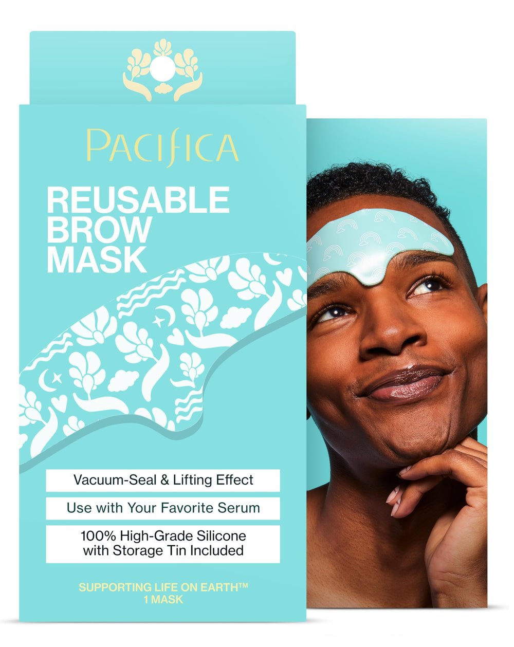 Pacifica masque sourcils réutilisable, lissage des rides entre les sourcils.