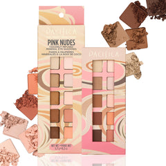 Palette Pacifica Pink Nudes avec ensemble d'ombres neutres pour tous les looks