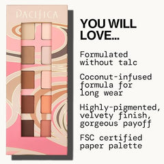 Pacifica Pink Nudes teinte chocolat profond pour intensifier le smoky