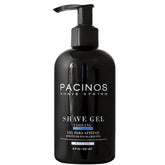 Pacinos cooling shave gel bottle ready for a refreshing, smooth shave.