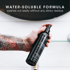 Pacinos Freeze Hair Spray quick-dry formula for fast, smooth finish.