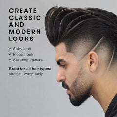 Texture-focused spray from Pacinos Freeze adds defined volume.