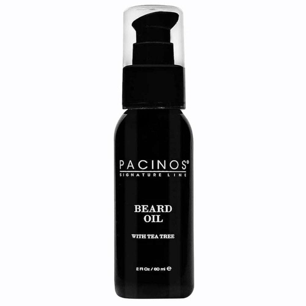 Pacinos huile-barbe-bouteille: flacon élégant offrant une hydratation durable.