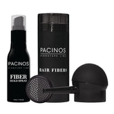 Pacinos kit fibres capillaires brun foncé, application précise pour couvrir les zones clairsemées.