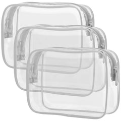 PACKISM sac maquillage translucide TSA, idéal pour le contrôle sécurité sans déballage.