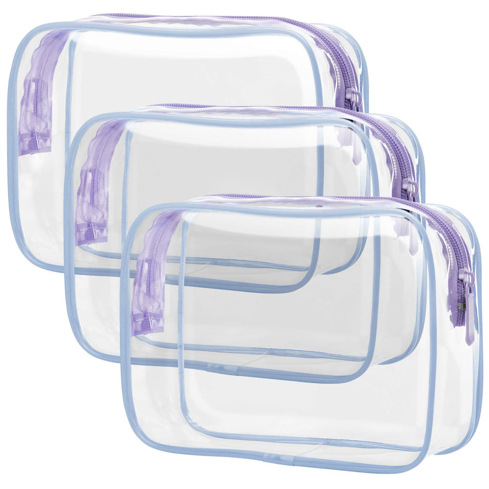 PACKISM sac toilette transparent lot 3: inspection rapide en cabine