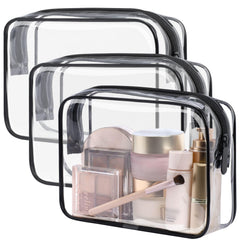 PACKISM trousse transparente moyenne pour maquillage et essentiels en voyage