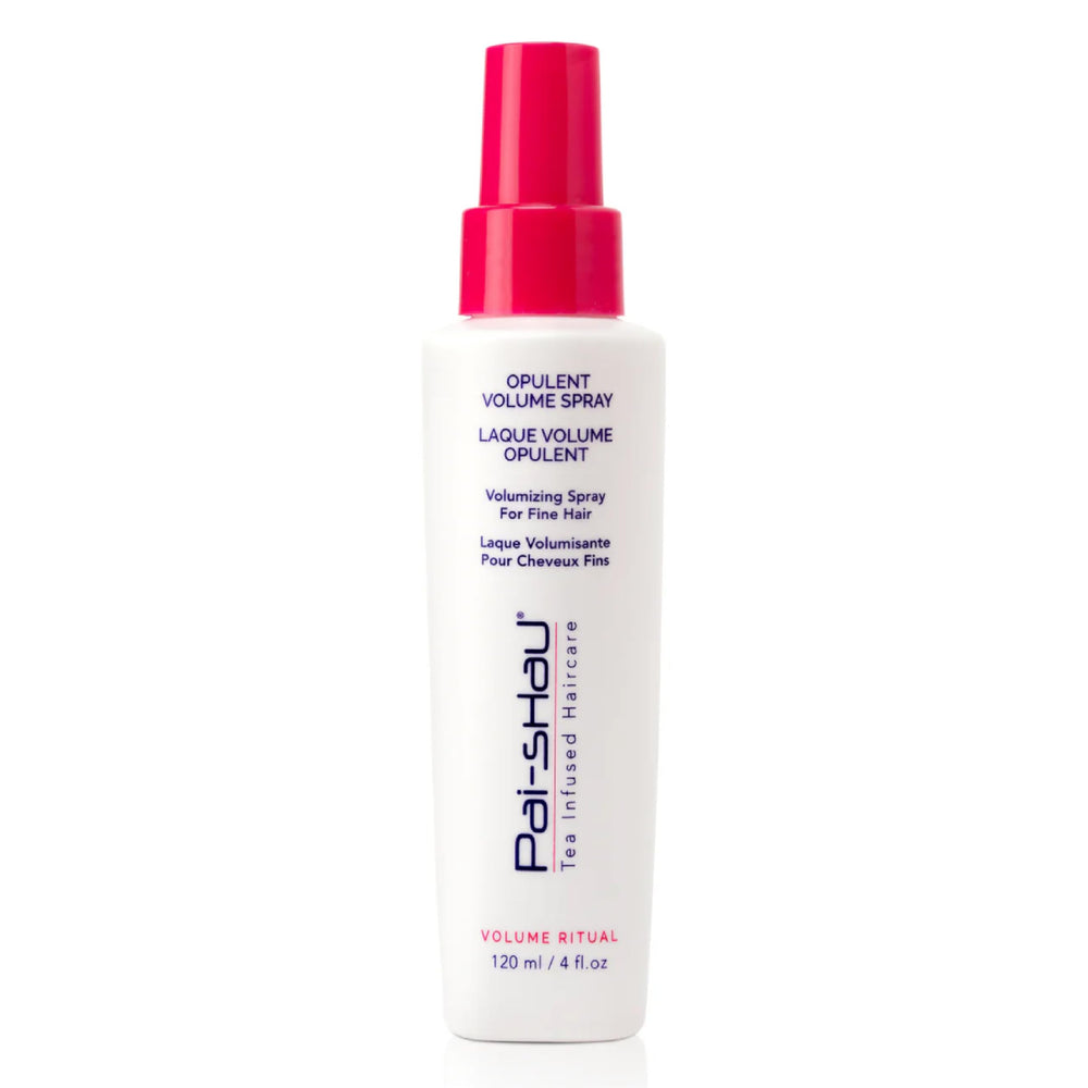 Pai-Shau Opulent Volume Spray — bouteille élégante offrant du volume dès l’application.