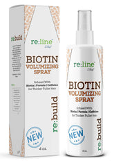 Paisle Botanics Biotin Volumizing Spray bottle ready for instant fine hair lift.