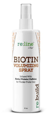 Paisle Botanics Biotin Volumizing Spray being applied to hair for added texture and volume.