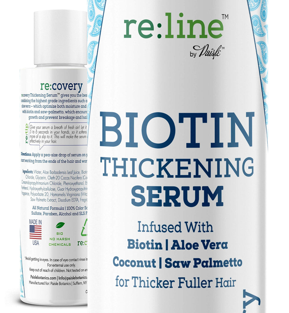 Paisle Botanics Sérum Croissance Cheveux – bouteille, soutient le volume et la brillance.