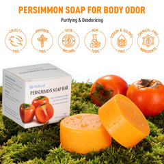 PALFICAB savon kaki mousse riche, nettoyage en profondeur et douceur.