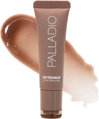 Palladio Butter Balm en tube avec applicateur, idéal pour retouches nomades.