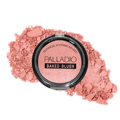 Palladio Baked Blush, brillance douce pour un teint naturel et lumineux.
