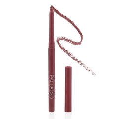 Palladio Crayon Contour Lèvres Rétractable Imperméable Plum, définition précise et tenue durable.