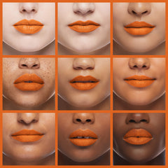 Couleur rose matte Palladio Lip Stain avec effet naturel.