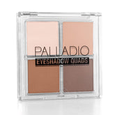 Palette Palladio Quad ombre taupe matte pour un regard naturel et velouté.