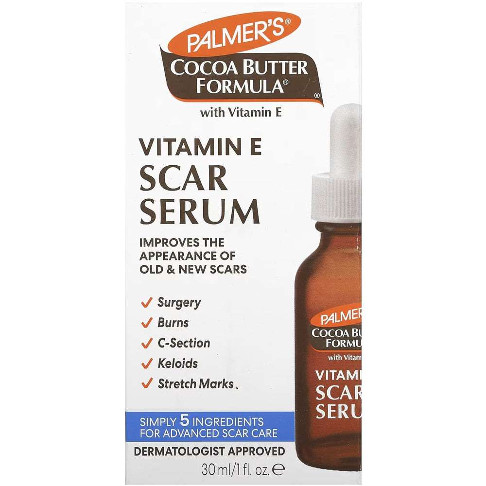 Palmer's Sérum Beurre de Cacao – bouteille 30 ml, soin ciblé pour les traces.