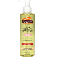 Palmer's Huile Nettoyante Visage avec beurre de cacao et rose musquée pour un teint frais.