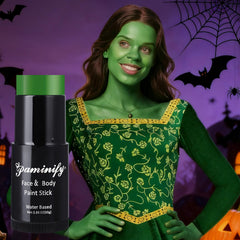 Paminify baton-maquillage vert camouflage, Halloween réaliste et durable.