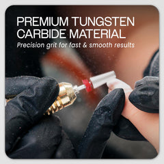 PANA Nail Carbide 5 en 1, surfaces lissées pour un fini uniforme.