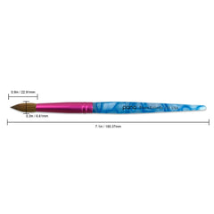 PANA pinceau acrylique Kolinsky, ferrule rose assure une connexion fiable et durable.