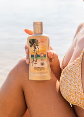 Panama Jack Lotion bronzante SPF4 – texture crème sur peau.