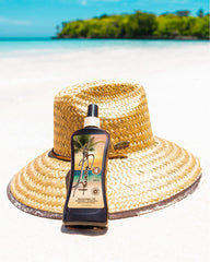 Panama Jack texture lisse de l'huile pour une application fluide.