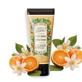 Panier des Sens gel douche orange – Bouteille hydratante pour peaux sensibles.