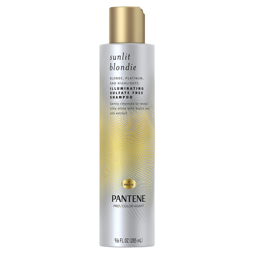 Pantene Blondie Shampoing – bouteille visible, soin hydratant sans sulfates pour cheveux blonds et mèches