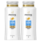 Pantene Pro-V Classic Clean Shampoo – bouteille du lot double, favorisant cheveux propres et brillants