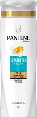Pantene Pro-V Smooth & Sleek 2 en 1 – démêlage rapide et cheveux lisses.