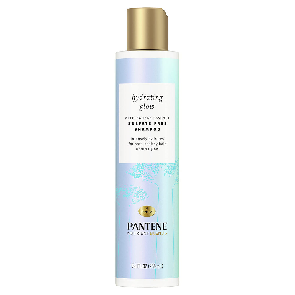 Pantene Shampoing Hydratant Baobab – bouteille lumineuse prête à hydrater les cheveux.
