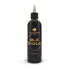 Encre Panthera Noir Or – bouteille élégante pour des résultats profonds et durables.