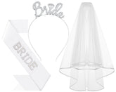 Bandeau Papoopy pour future mariée, argenté, élégant et confortable pour EVJF.