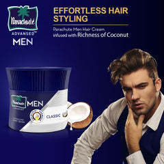 Parachute Advansed Crème cheveux homme coiffage facile pour un aspect soigné.