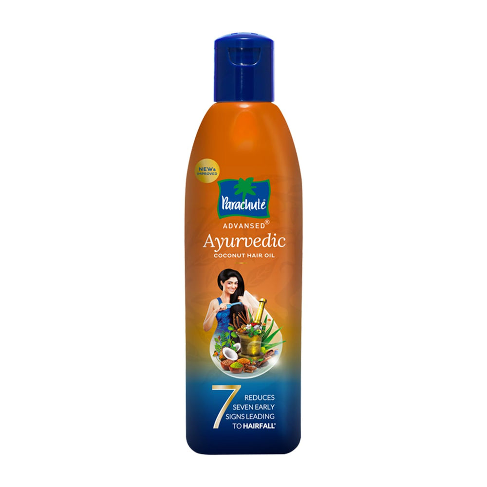 Parachute Advansed Huile Coco Basil Tulsi, bouteille prête à nourrir les longueurs