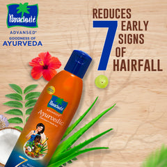 Parachute Advansed Huile Coco Ayruvédique Flax Seed, traitement quotidien renforçant les cheveux