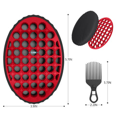 Brosse PARAO Vague Magique Afro pour styles afro et massage du cuir chevelu