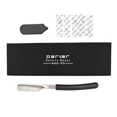 Capot de protection de lame Parker Director Chrome – stockage sûr et hygiénique.